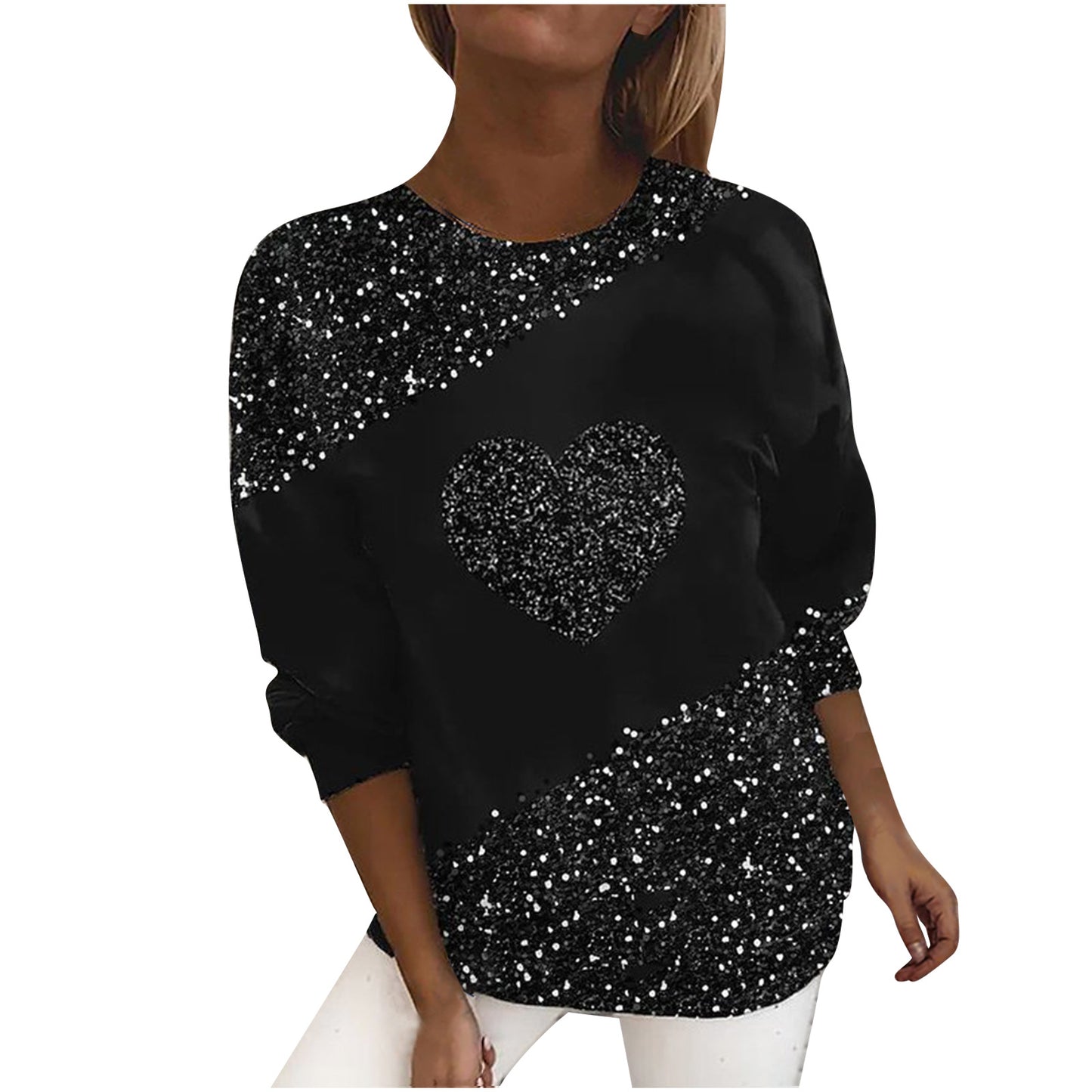 Round Neck Pullover Loose Style Street Trendy