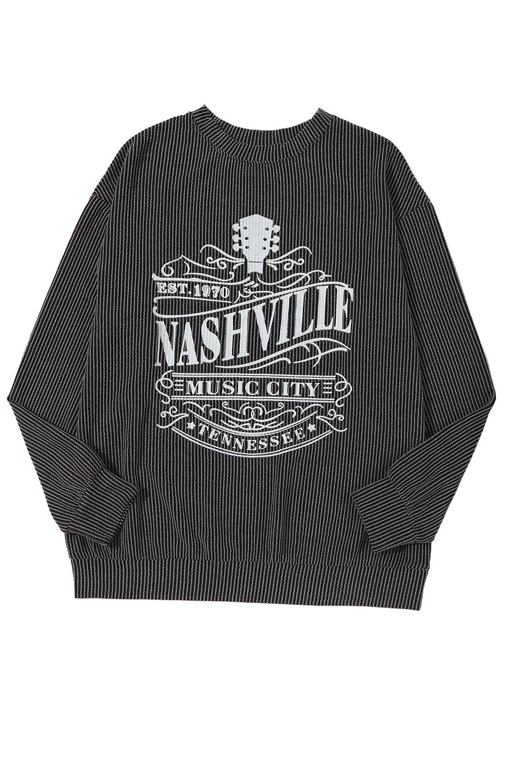 Apricot NASHVILLE MUSIC CITY Corded Graphic Sweatshirt
