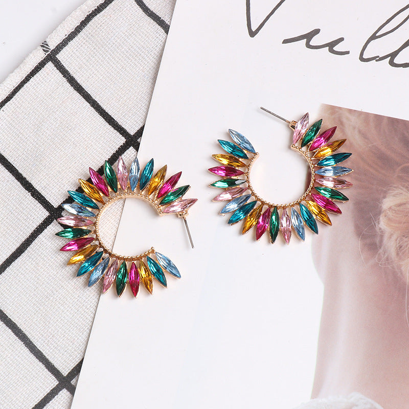 Women's SUNFLOWER Retro Female Earrings