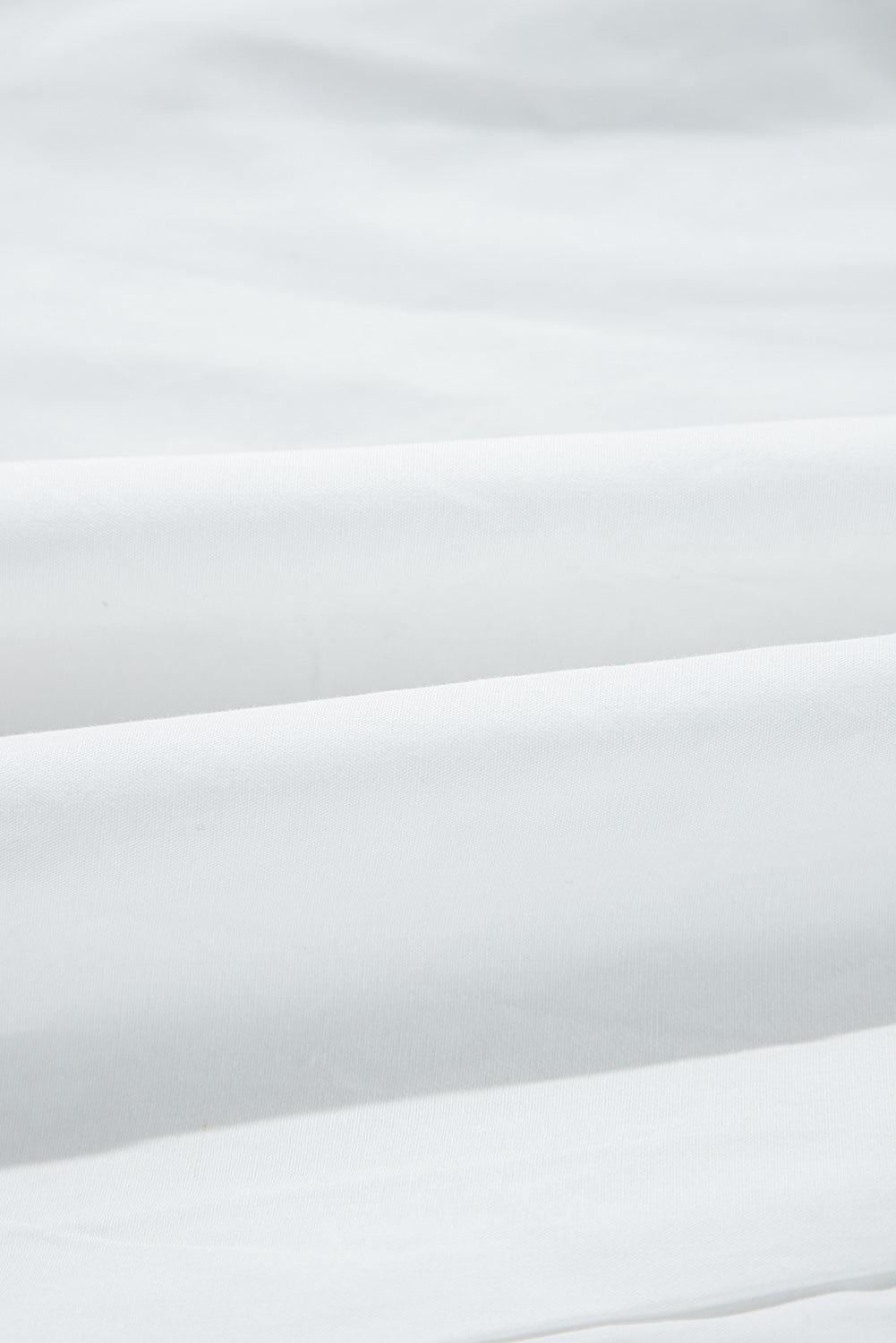 White Bow Knot Cutout Back Loose Fit 3/4 Sleeve Blouse