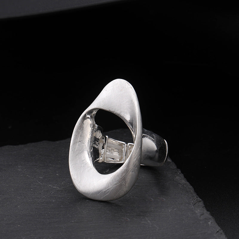 Elastic Metal Ladies Brushed Ring Wholesale