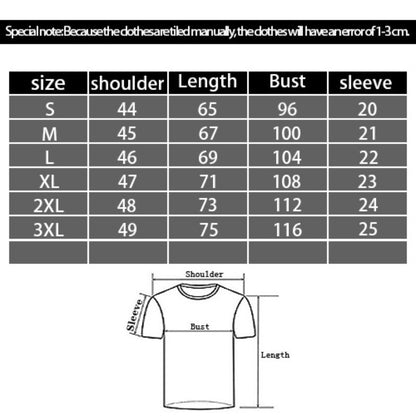 European And American Cow Digital Printing Casual Round Neck T-shirt