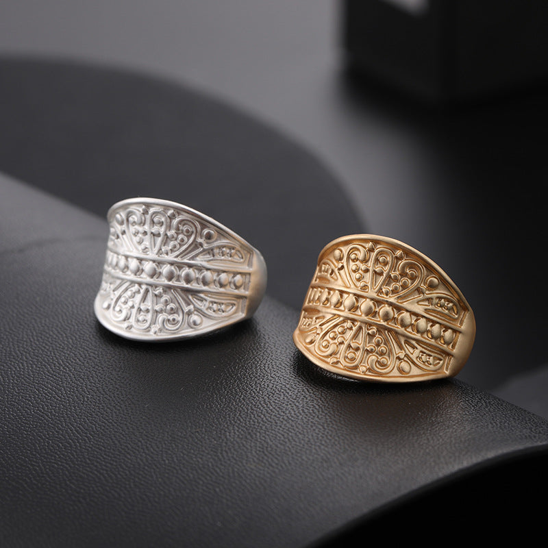 Elastic Metal Ladies Brushed Ring Wholesale