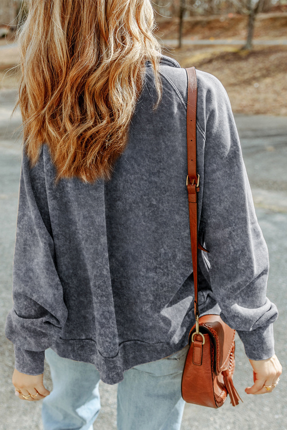 Red Vintage Washed Flap Pocket Button Shacket