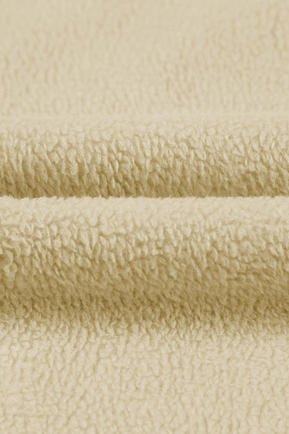 Gray Flap Pocket Drawstring Hood Zip Up Jacket