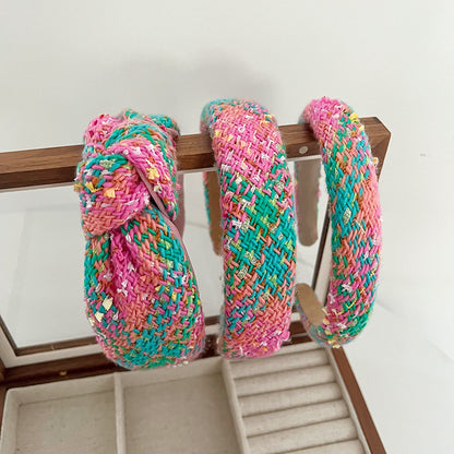 Retro Debutante Style Knotted Hair Hoop All-match Outing Barrettes BB Clip Hairpin