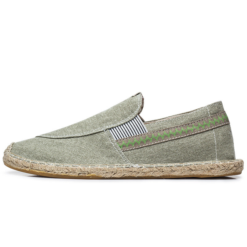 Men's Casual Handmade Linen Canvas Shoes