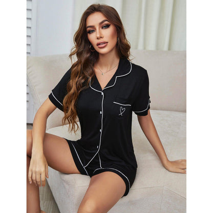 Cardigan Short Sleeved Pajama Home Suit