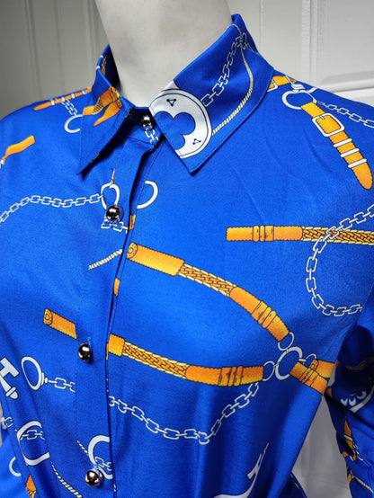 Women's Clothing Southeast Asia Indonesia Retro Print Swing Skirt