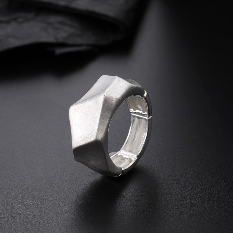 Elastic Metal Ladies Brushed Ring Wholesale