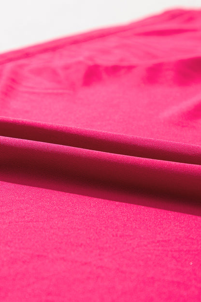 Blackish Green Smocked Ribbed Velvet Babydoll Top