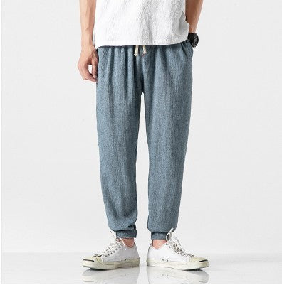 Fashion Men's Cotton And Linen Harem Pants