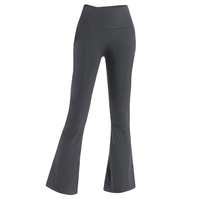 Female Bell-bottom Pants High Waist Tight Sports Yoga Pants