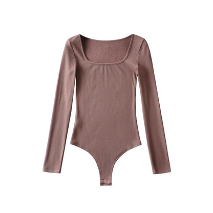 Early Spring Brushed Versatile T-shirt Jumpsuit