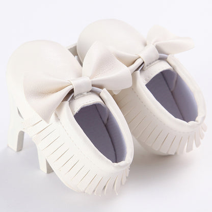 Spring And Autumn New 0-1 Years Old Baby Shoes Tassel Pu Bottom Non-slip Casual Baby Shoes