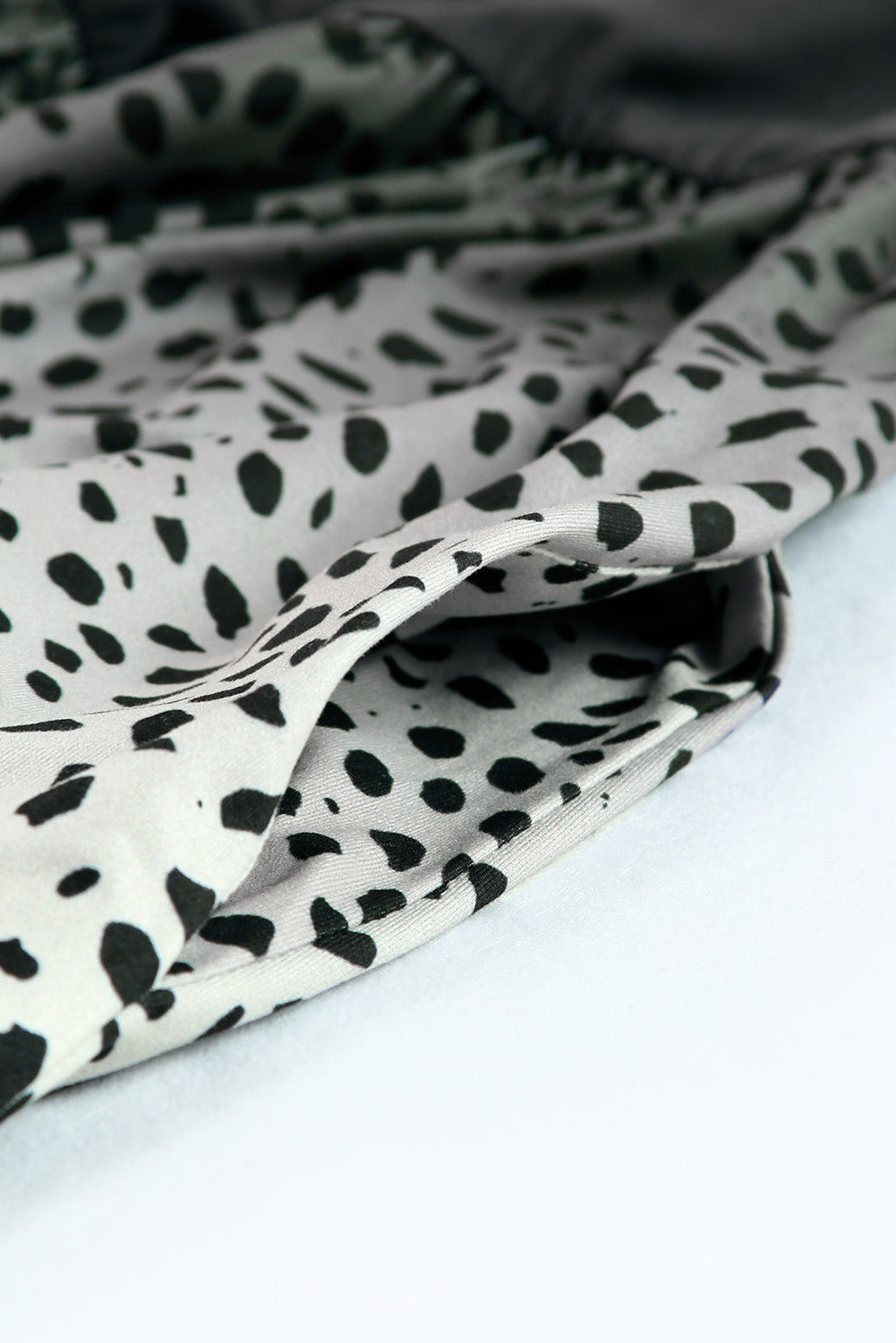 Black Ombre Leopard Print T-shirt