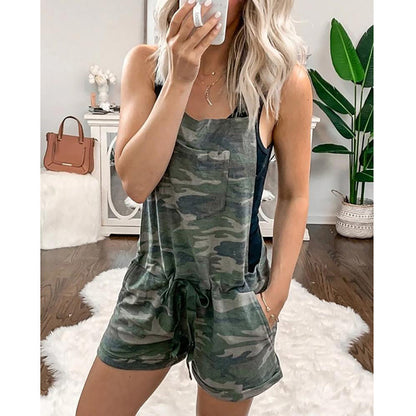 The New Women'S Clothing Printing Straps Draw String Elastic