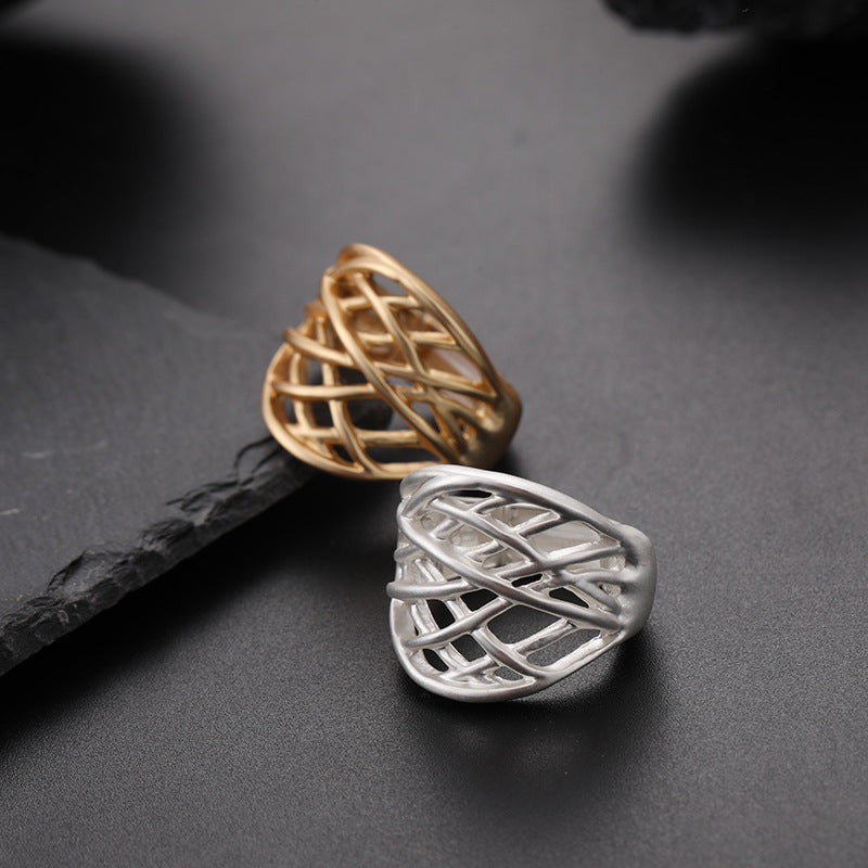 Elastic Metal Ladies Brushed Ring Wholesale