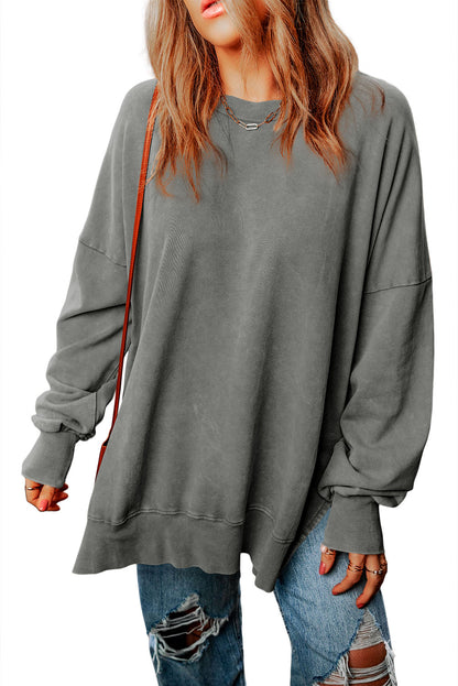 Black GAME DAY Graphic Oversized Sweatshirt