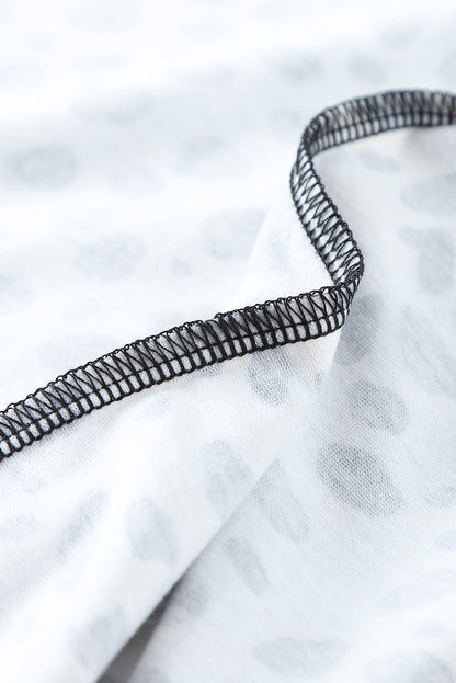 Black Ombre Leopard Print T-shirt