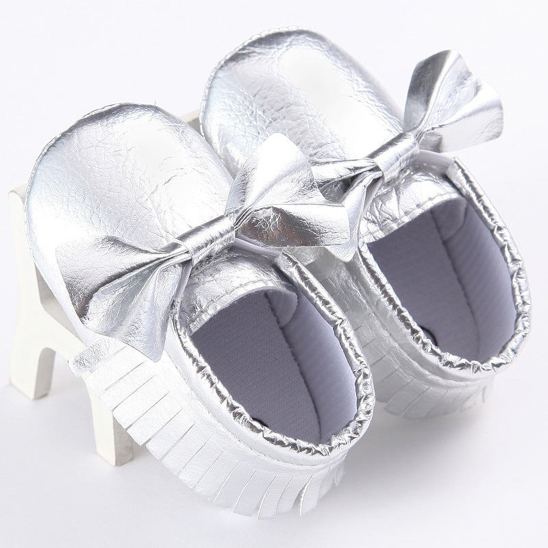 Spring And Autumn New 0-1 Years Old Baby Shoes Tassel Pu Bottom Non-slip Casual Baby Shoes