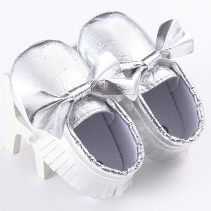 Spring And Autumn New 0-1 Years Old Baby Shoes Tassel Pu Bottom Non-slip Casual Baby Shoes