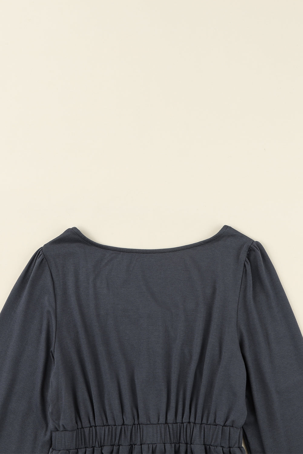 Orange Button Up High Waist Long Sleeve Dress