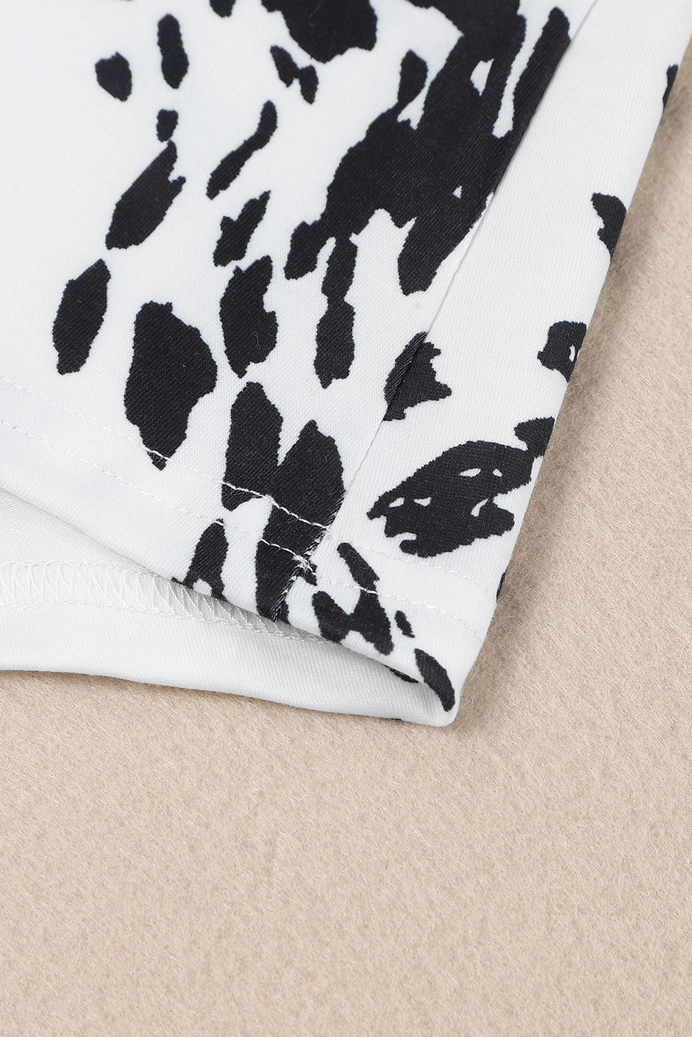 Brown Cow Print Racerback Tank Top