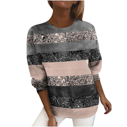Round Neck Pullover Loose Style Street Trendy