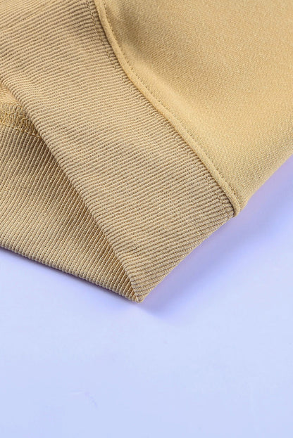 Pink AMEN Leopard Letter Print Oversized Pullover Sweatshirt