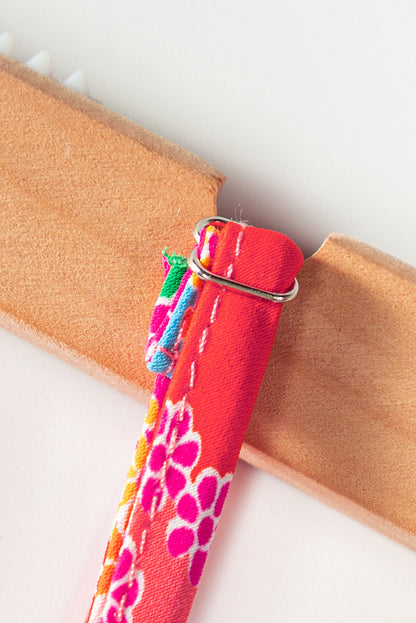 Multicolor Floral Print Bubble Sleeve Shirt