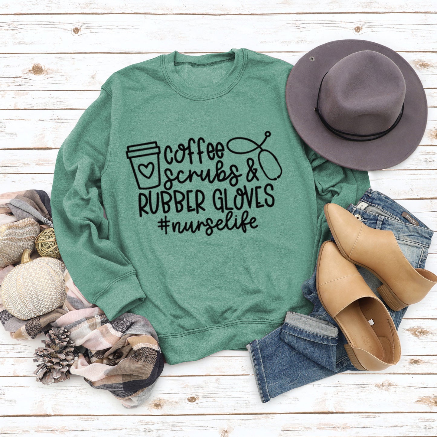 Women's Fashion Printed Loose Sweatshirt