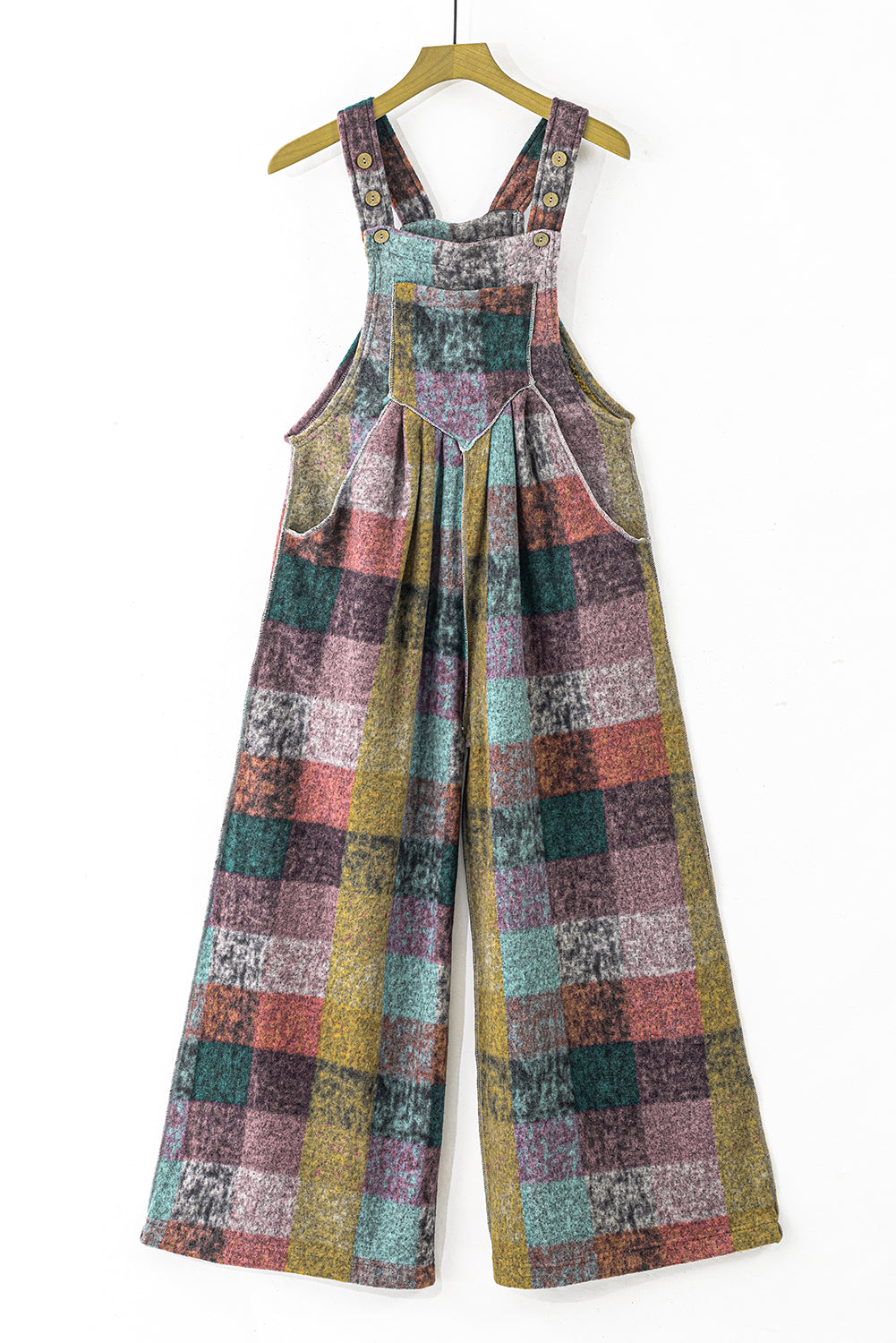 Multicolour Plaid Pocketed Shacket