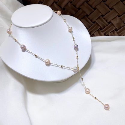 Women's Fashion Starry Sky Natural Freshwater Pearl Necklace