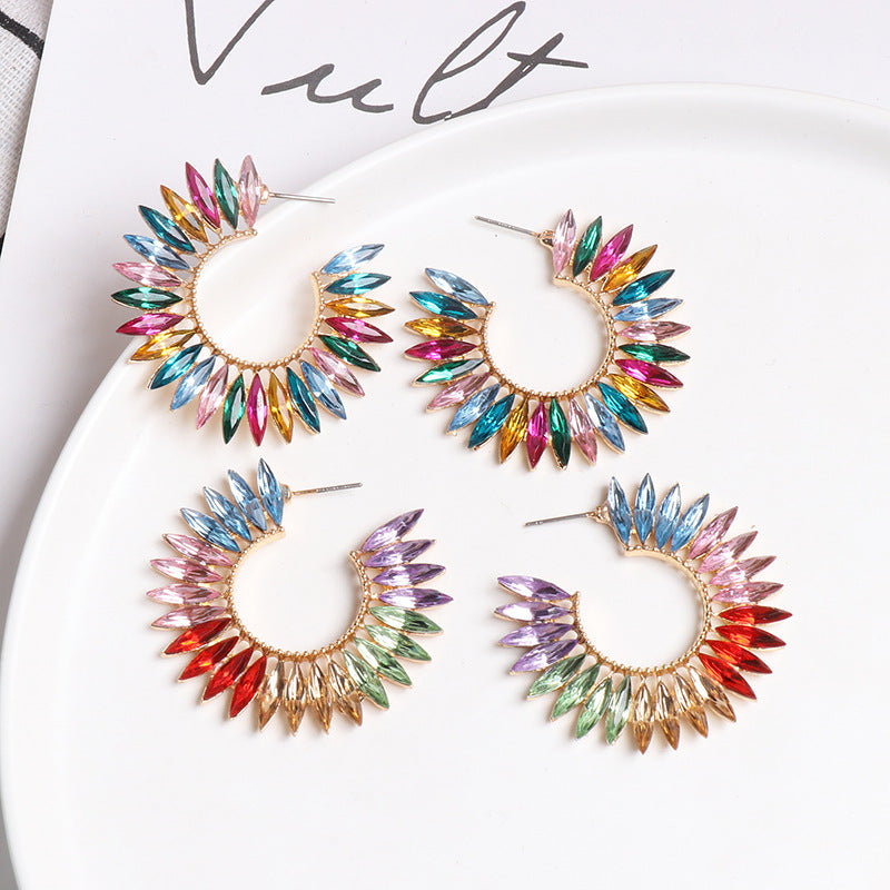 Women's SUNFLOWER Retro Female Earrings