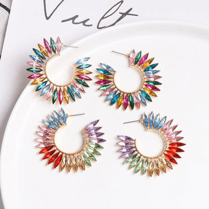Women's SUNFLOWER Retro Female Earrings