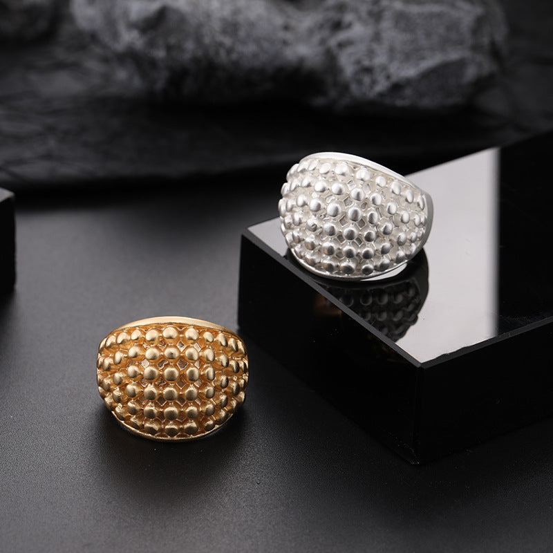 Elastic Metal Ladies Brushed Ring Wholesale