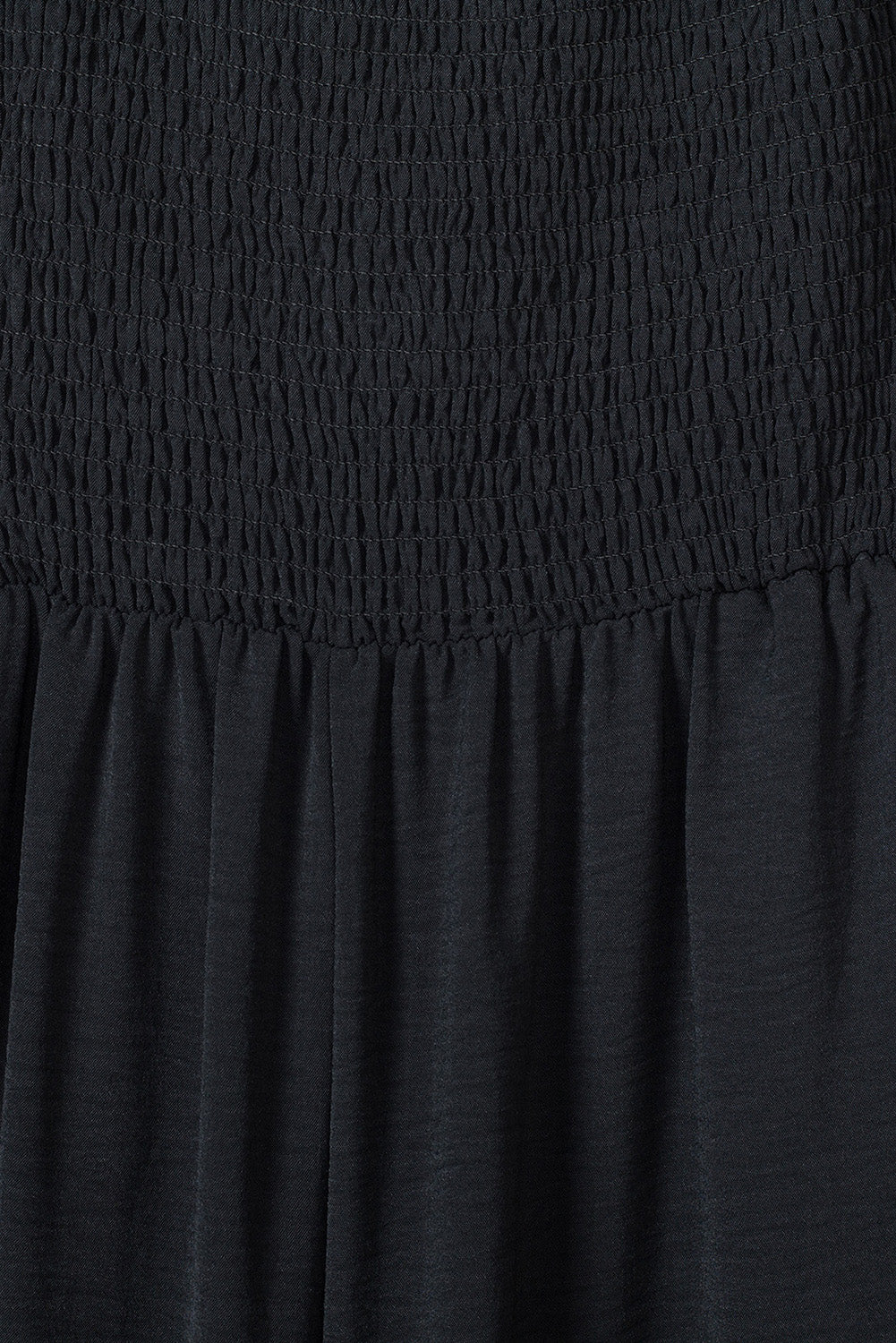 Pink Abstract Floral Painting Smocked Wide Leg Jumpsuit