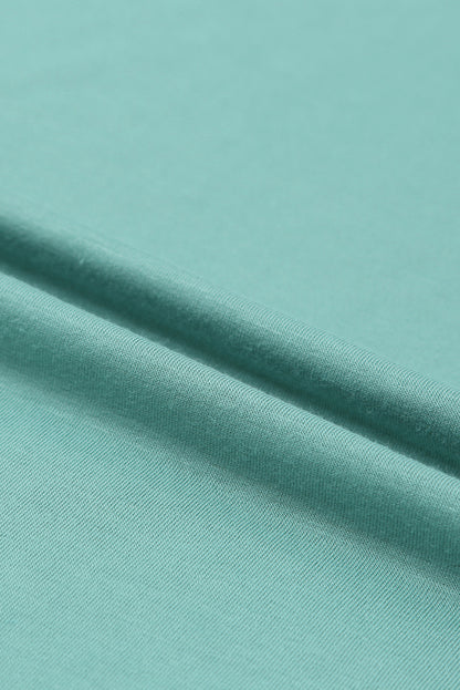 White Side Pockets Short Sleeve Tunic Top