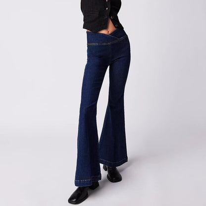 Women's Slim-fit Slimming Stretch Denim Flared Pants