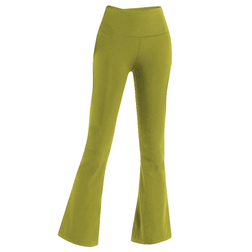 Female Bell-bottom Pants High Waist Tight Sports Yoga Pants