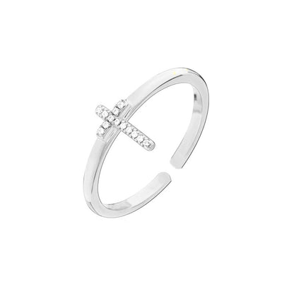 Women's Fashion Cross Adjustable Ring