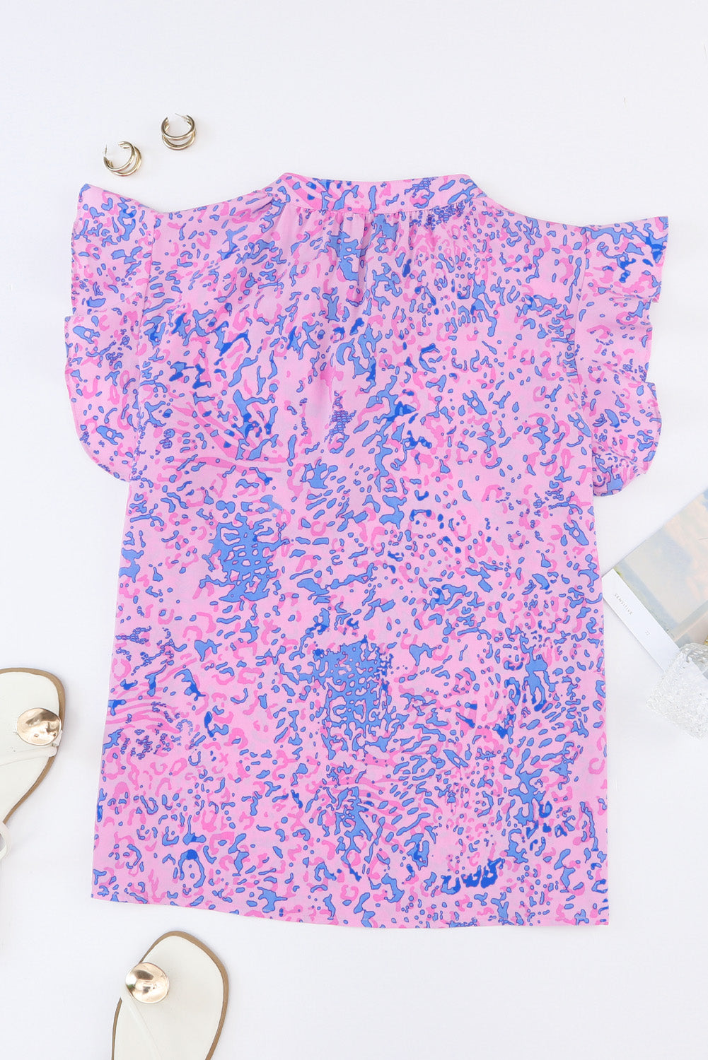 Purple Leopard Print Long Sleeve Shirt Dress