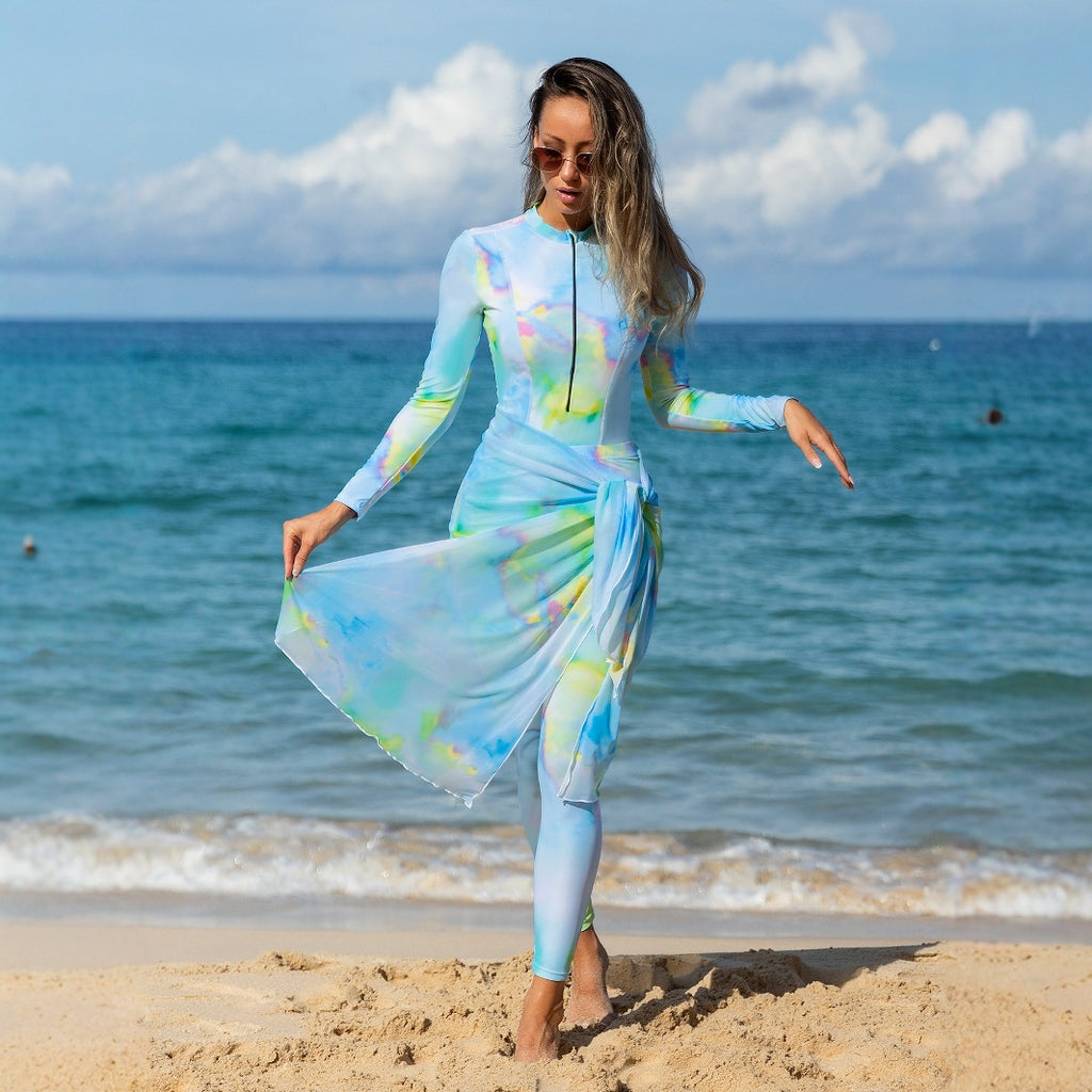Womens Sun-Protective Long-Sleeve Jumpsuit