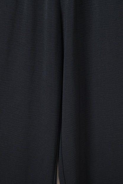 Pink Abstract Floral Painting Smocked Wide Leg Jumpsuit