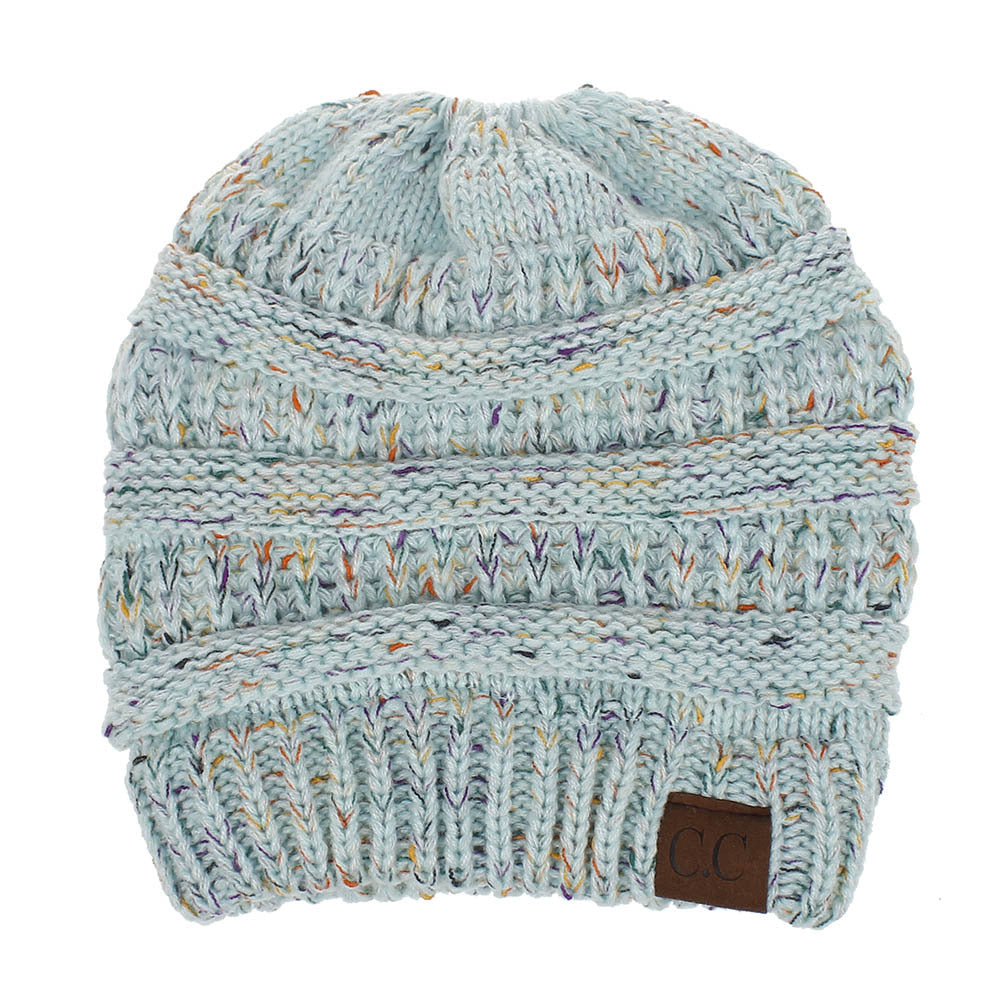 INS Colored Thread Variegated Hat Woolen Knitted Hat