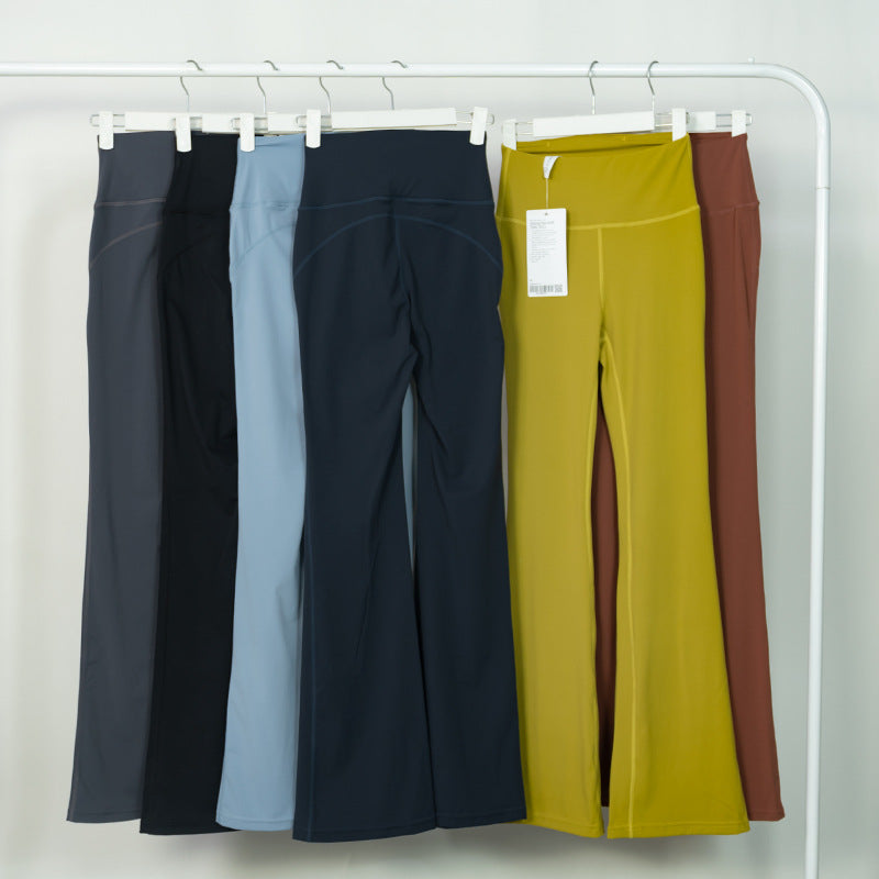Female Bell-bottom Pants High Waist Tight Sports Yoga Pants