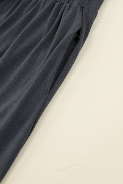 Orange Button Up High Waist Long Sleeve Dress