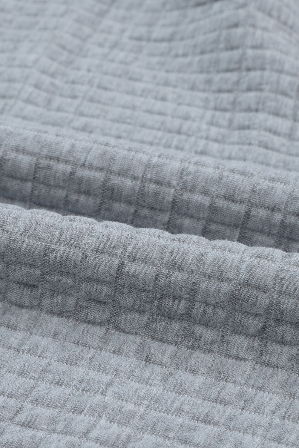 Red Quilted Kangaroo Pocket Drawstring Hoodie