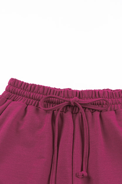 Spinach Green Long Sleeve Pullover and Jogger Pants Lounge Set